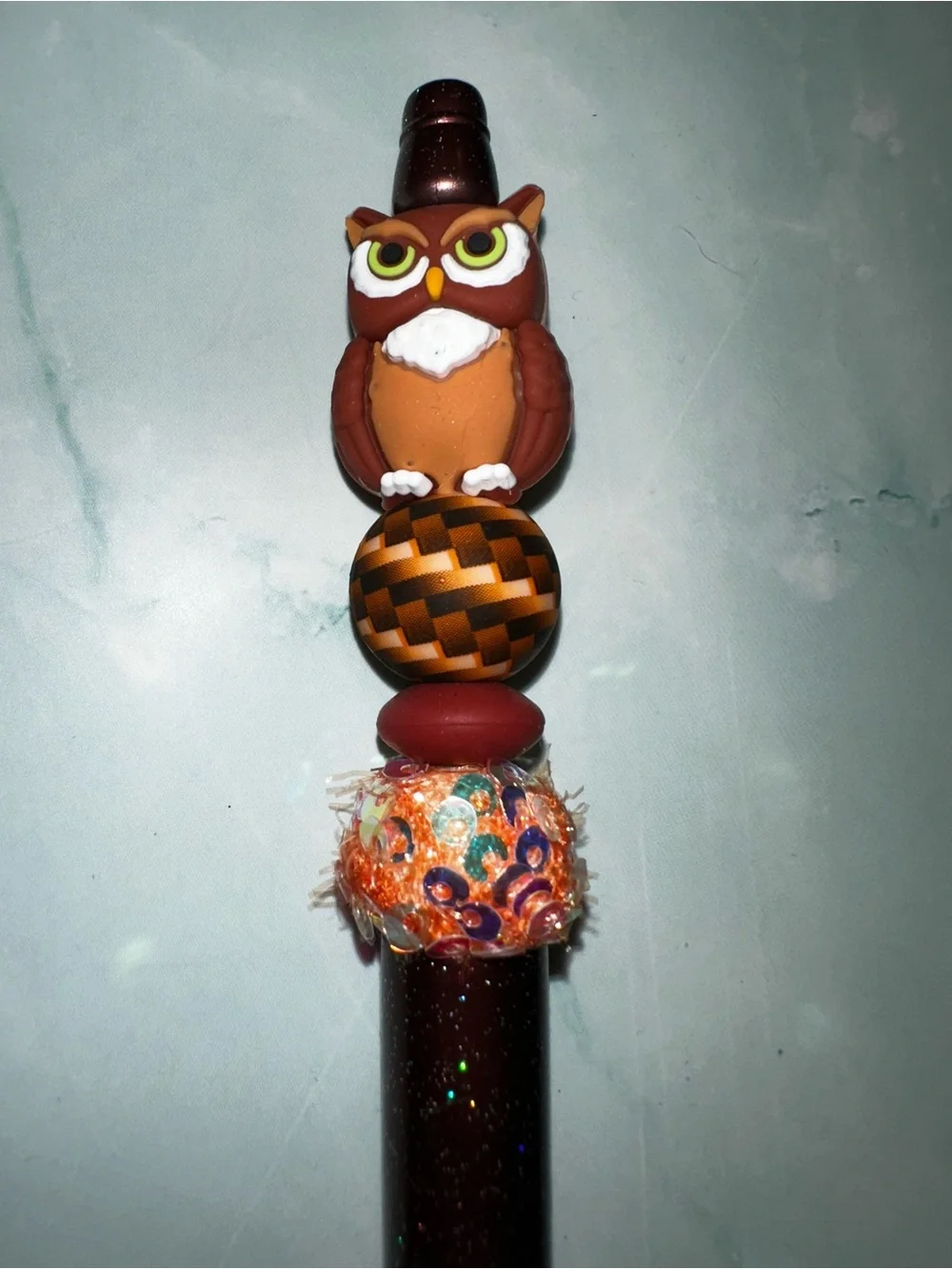 Brown Owl Decorative Ballpoint Pen - Charming Desk Accent